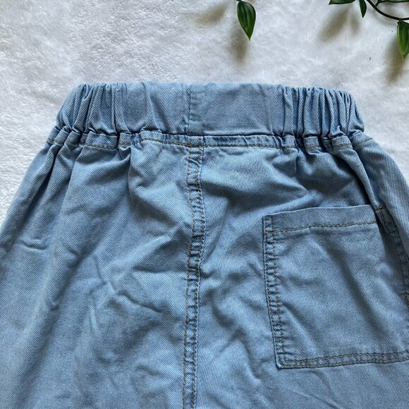 FREE w/ Purchase Denim Jogger Pants Size 110 (4T/5T) | Light Blue Elastic GUC - Picture 11 of 16
